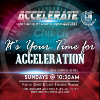 It's Your Time for Acceleration